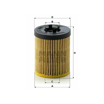 filtro olio evotop MANN-FILTER HU 611/1 x