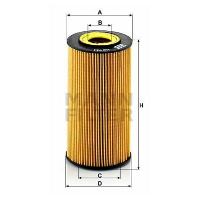 filtro olio evotop MANN-FILTER HU 934 x