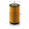 Filtro olio MANN-FILTER HU 942/1 x