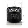 Filtro olio MANN-FILTER W 1114/80