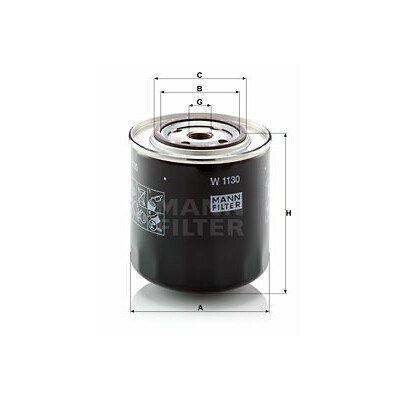 Filtro olio MANN-FILTER W 1130
