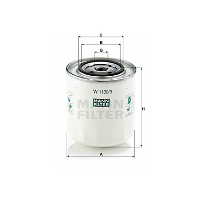 Filtro olio MANN-FILTER W 1130/3