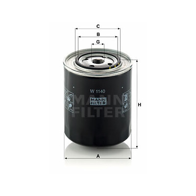 Filtro olio MANN-FILTER W 1140