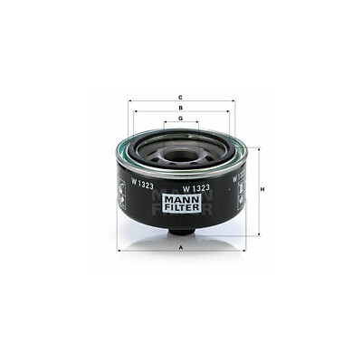 Filtro olio MANN-FILTER W 1323