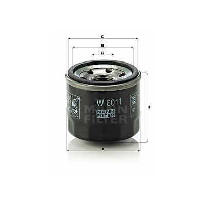 Filtro olio MANN-FILTER W 6011