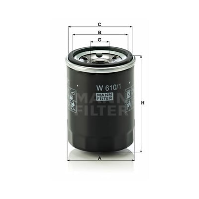 Filtro olio MANN-FILTER W 610/1