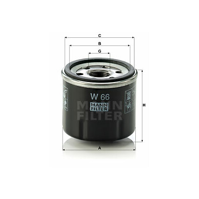 Filtro olio MANN-FILTER W 66