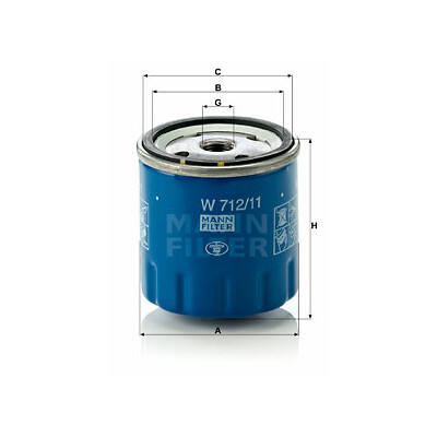 Filtro olio MANN-FILTER W 712/11