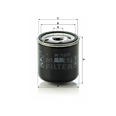 Filtro olio MANN-FILTER W 712/21