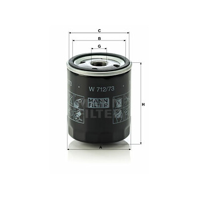 Filtro olio MANN-FILTER W 712/73