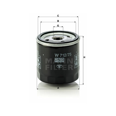 Filtro olio MANN-FILTER W 712/75