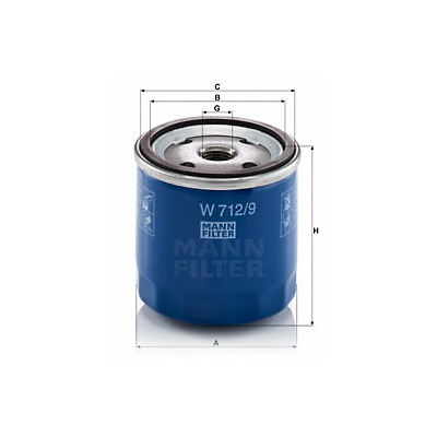 Filtro olio MANN-FILTER W 712/9