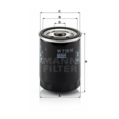 Filtro olio MANN-FILTER W 713/16