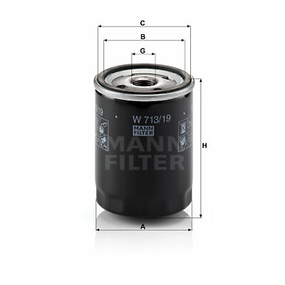 Filtro olio MANN-FILTER W 713/19
