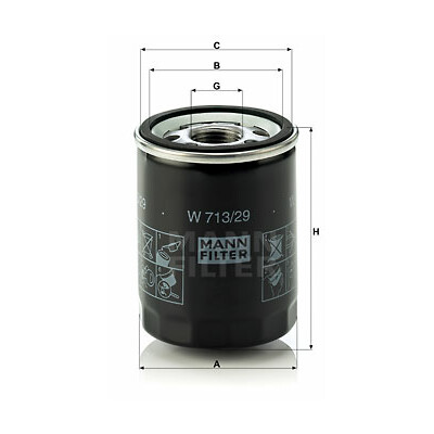 Filtro olio MANN-FILTER W 713/29