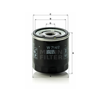Filtro olio MANN-FILTER W 714/2