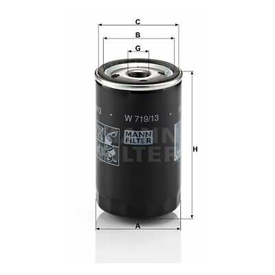 Filtro olio MANN-FILTER W 719/13