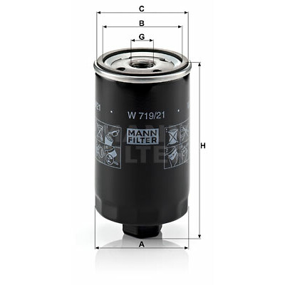 Filtro olio MANN-FILTER W 719/21