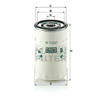 Filtro olio MANN-FILTER W 719/27