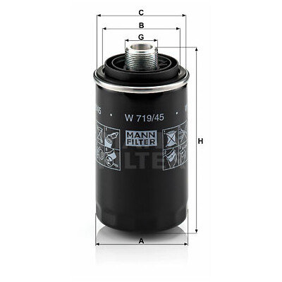 Filtro olio MANN-FILTER W 719/45