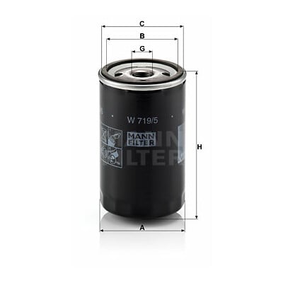 Filtro olio MANN-FILTER W 719/5