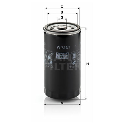 Filtro olio MANN-FILTER W 724/1