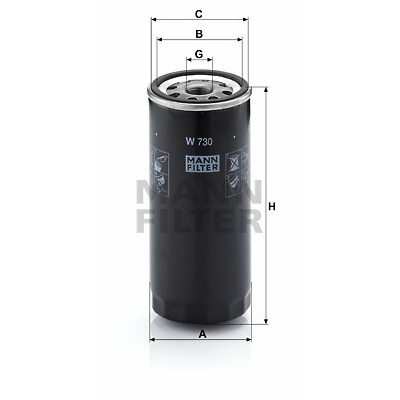 Filtro olio MANN-FILTER W 730