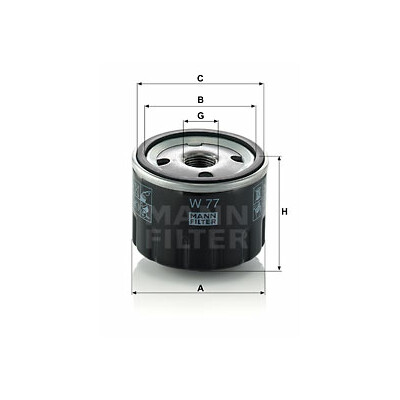 Filtro olio MANN-FILTER W 77