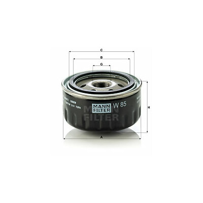 Filtro olio MANN-FILTER W 85