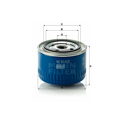 Filtro olio MANN-FILTER W 914/2