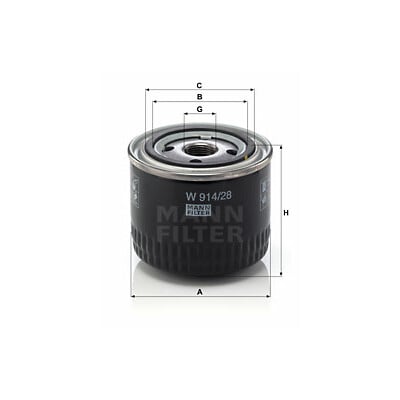 Filtro olio MANN-FILTER W 914/28