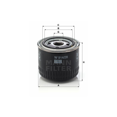 Filtro olio MANN-FILTER W 914/28