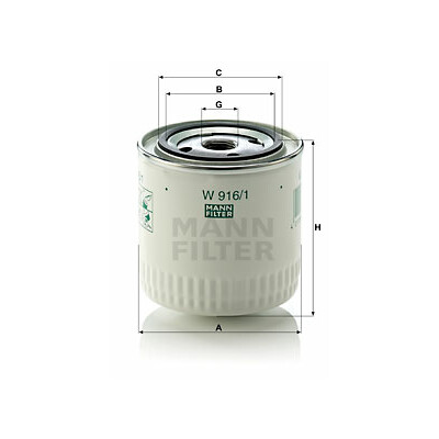 Filtro olio MANN-FILTER W 916/1