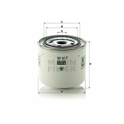 Filtro olio MANN-FILTER W 917