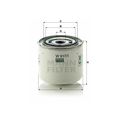 Filtro olio MANN-FILTER W 917/1
