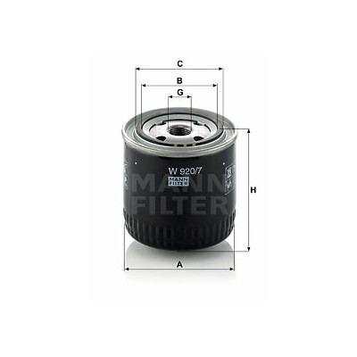 Filtro olio MANN-FILTER W 920/7