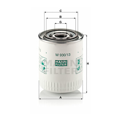 Filtro olio MANN-FILTER W 930/13