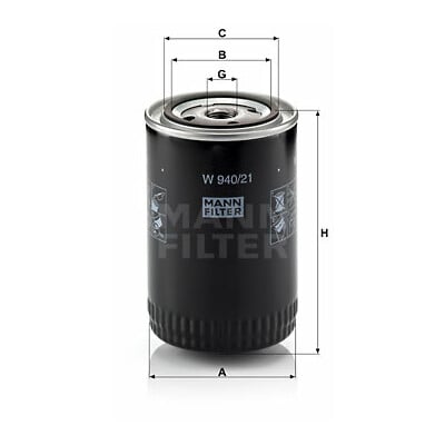 Filtro olio MANN-FILTER W 940/21