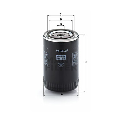 Filtro olio MANN-FILTER W 940/27