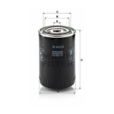 Filtro olio MANN-FILTER W 940/35