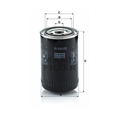 Filtro olio MANN-FILTER W 940/62