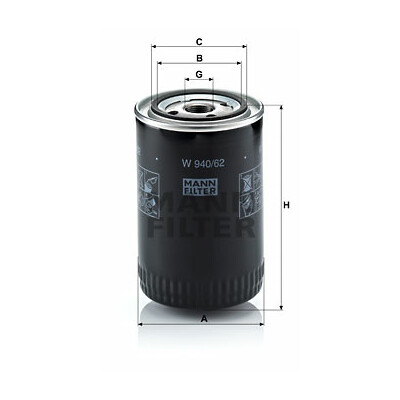 Filtro olio MANN-FILTER W 940/62