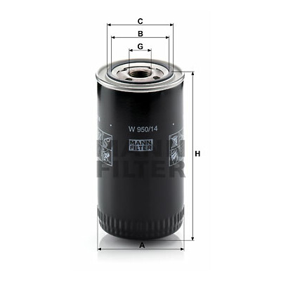 Filtro olio MANN-FILTER W 950/14