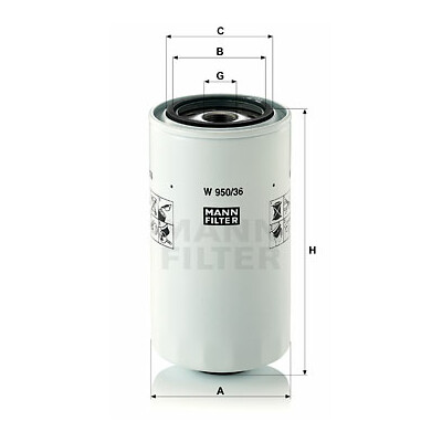 Filtro olio MANN-FILTER W 950/36
