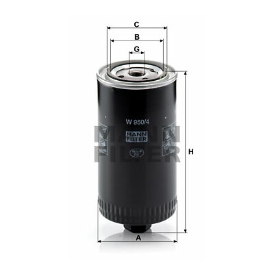 Filtro olio MANN-FILTER W 950/4