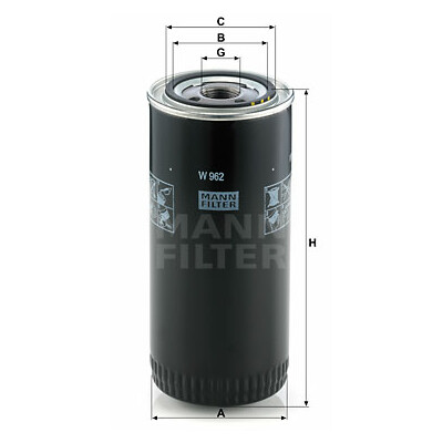 Filtro olio MANN-FILTER W 962