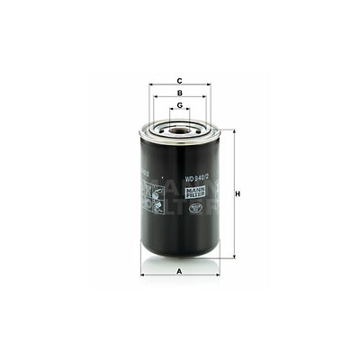 Filtro, sistema idraulico operatore MANN-FILTER WD 940/2