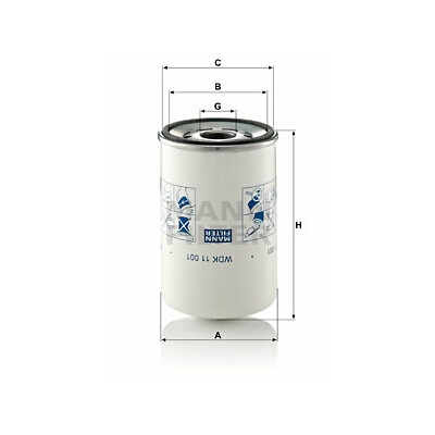 Filtro carburante MANN-FILTER WDK 11 001