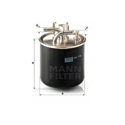 Filtro carburante MANN-FILTER WK 1136