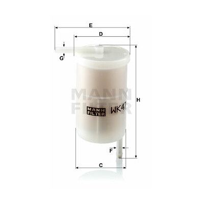 Filtro carburante MANN-FILTER WK 47